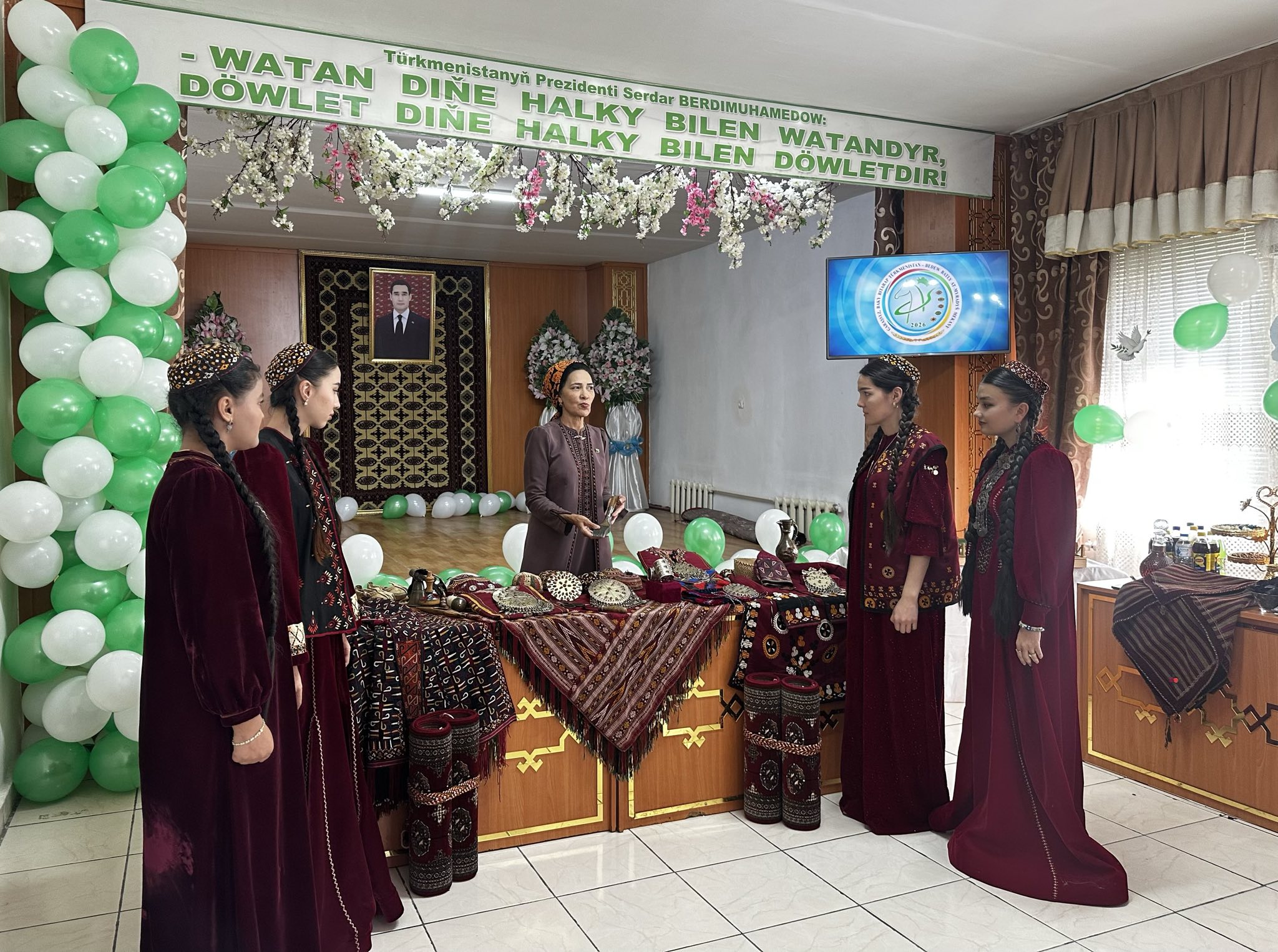 There was an exhibition at our school.